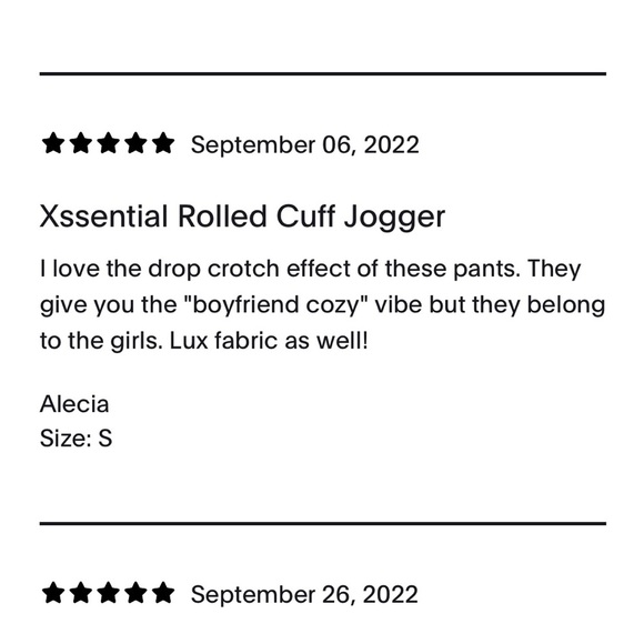 Savage X Fenty Deep Forest Green Xssential Rolled Cuff Jogger Pants - Picture 7 of 15